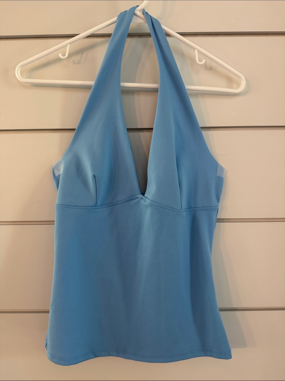 Halter Sky Blue Tank Top